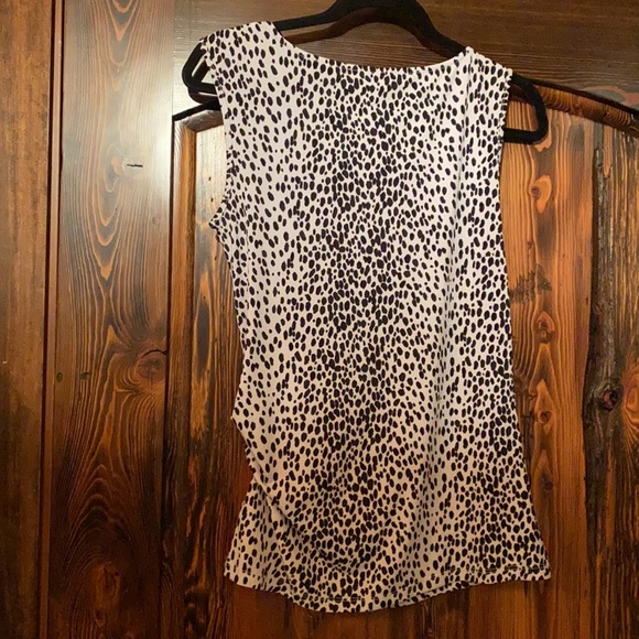 Michael Kors Sleeveless Dress Animal Print Top - Picture 4 of 5